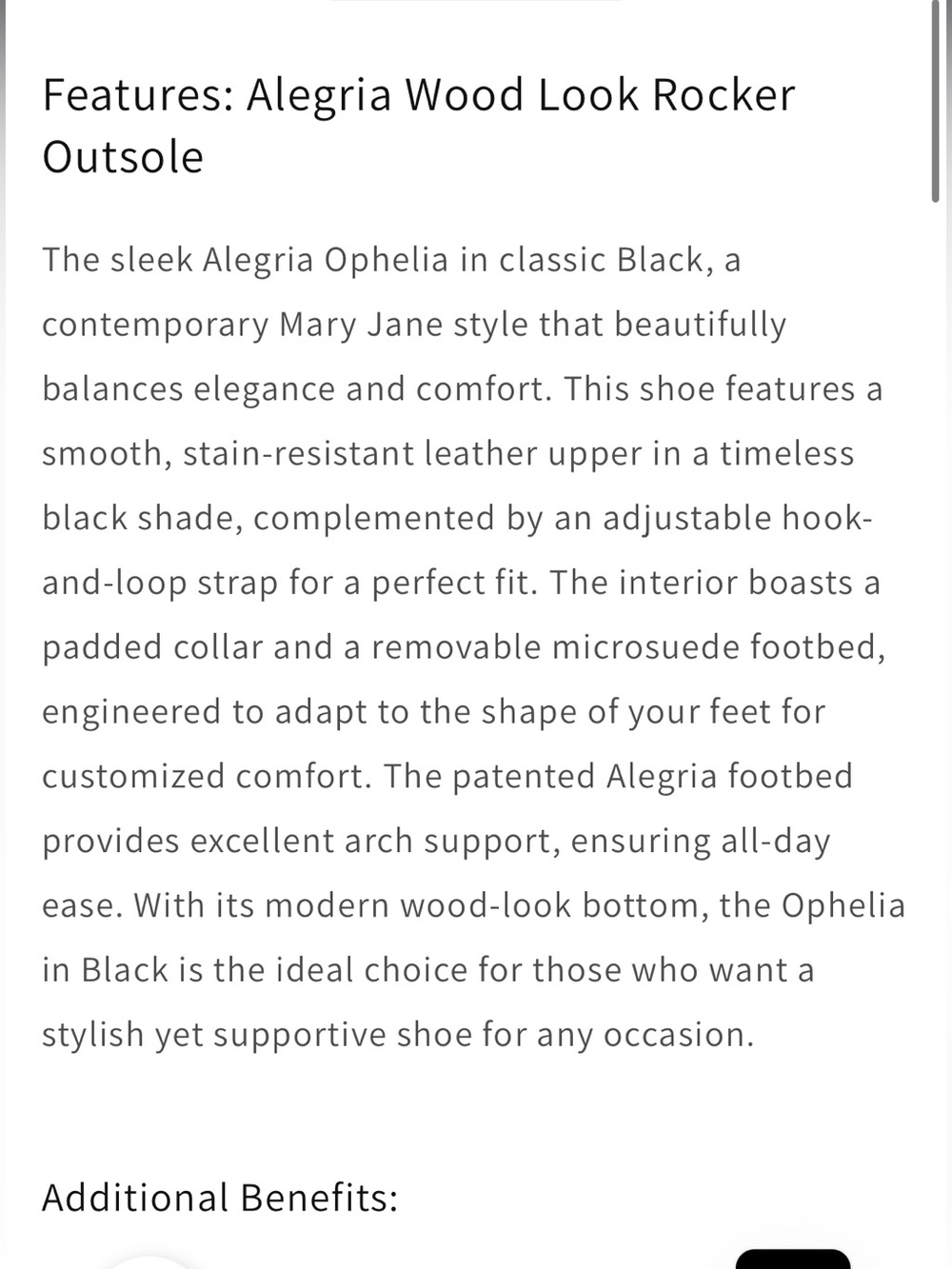 Alegria Ophelia Black Leather Mary Jane Clog Size EU 42, 11.5-12 - Picture 8 of 10